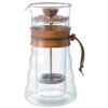 Hario Double Glass Olive Wood Coffee Press -Coffee Machine Shop 4622 original hario double glass olive wood coffee press