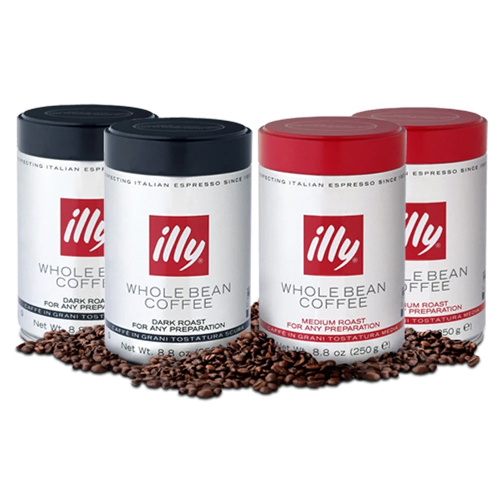 Illy Whole Bean Coffee Pack Featuring Classico Coffee - Medium Roast And Intenso Coffee - Dark Roast 3 Illy Whole Bean Coffee Pack Featuring Classico Coffee - Medium Roast And Intenso Coffee - Dark Roast