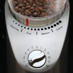 Capresso Infinity Plus Conical Burr Coffee Grinder In Metal 15 Capresso Infinity Plus Conical Burr Coffee Grinder In Metal -Coffee Machine Shop 575.05InfinityPlusControlsHR