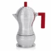 Illy Alessi Pulcina 3 Cup Moka Pot - Red -Coffee Machine Shop AlessiPulcinaMokaPotRed3Cup