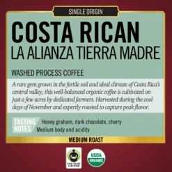 Barrie House Costa Rican La Alianza Tierra Madre Single Origin Fair Trade Organic Coffee -Coffee Machine Shop BHC 3k Labels CostaRican 2048x2048 238ef393 b3d6 472b bdf3 5f3cf025b485