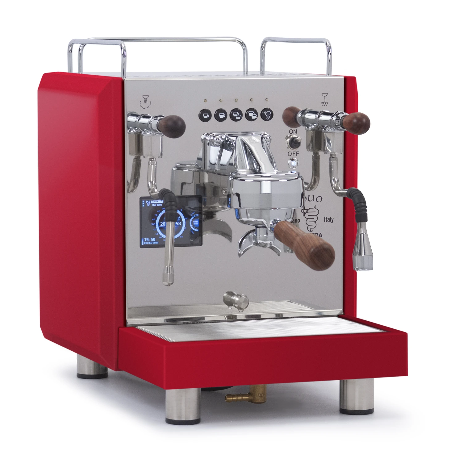 Bezzera DUO DE Dual Boiler Espresso Machine - Total Red 3 Bezzera DUO DE Dual Boiler Espresso Machine - Total Red