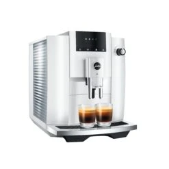 JURA E4 Automatic Espresso Machine In Piano White -Coffee Machine Shop E4 pss PW 2Esp Print 32221