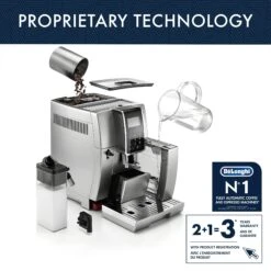 DeLonghi Dinamica LatteCrema Espresso Machine -Coffee Machine Shop ECAM35075SIDinamicaiconsProprietary Tech