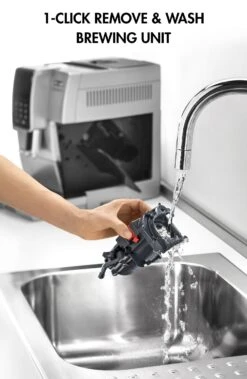 DeLonghi Dinamica LatteCrema Espresso Machine -Coffee Machine Shop ECAM35075SIbrewinguniteasytowashalt 8