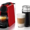 Nespresso Essenza Mini Espresso Machine By DeLonghi With Aeroccino - Ruby Red -Coffee Machine Shop EN85RAE
