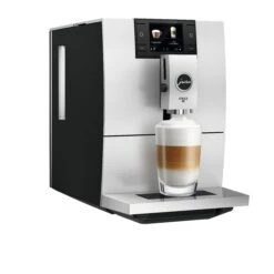 JURA ENA 8 Espresso Machine - Black -Coffee Machine Shop ENA 8 Metropolitan Black angle latte macchiato