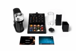 Nespresso Vertuo Next Deluxe Espresso Machine By DeLonghi - Chrome -Coffee Machine Shop ENV120C Vertuo Next D Pure Chrome Delonghi In The Pack