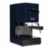 Gaggia Classic Evo Pro Espresso Machine In Classic Blue With Blackened Oak -Coffee Machine Shop GACLASSICEVOPROBLUBO Blue Oak Bottomless EVO 1153