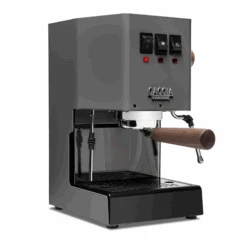 Gaggia Classic Evo Pro Espresso Machine In Industrial Grey With Walnut