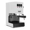 Gaggia Classic Evo Pro Espresso Machine In Polar White With Blackened Oak -Coffee Machine Shop GACLASSICEVOPROWHTBO White Oak Bottomless EVO 1153