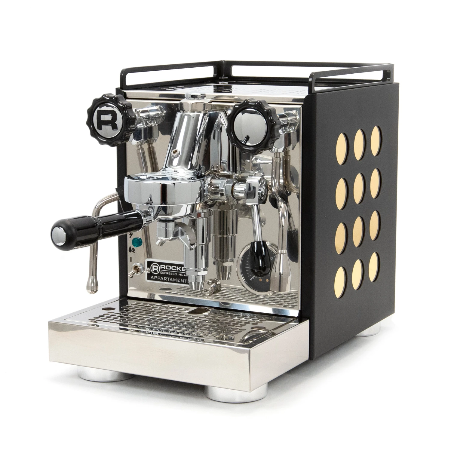 Rocket Espresso Appartamento Serie Nera Espresso Machine - Gold 3 Rocket Espresso Appartamento Serie Nera Espresso Machine - Gold