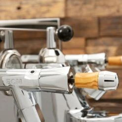 ECM Synchronika Espresso Machine With Flow Control - Olive Wood -Coffee Machine Shop IMG 2397