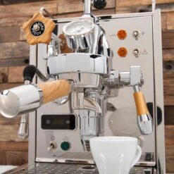 ECM Classika PID Espresso Machine With Flow Control - Olive Wood -Coffee Machine Shop IMG 3515