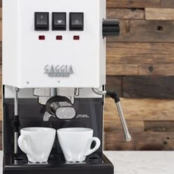 Gaggia Classic Evo Pro Espresso Machine In Polar White With Blackened Oak -Coffee Machine Shop IMG 4127 66f55b73 72c1 4d9f 8754 5841da0211f3