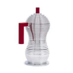 Illy Alessi Pulcina 3 Cup Moka Pot - Red -Coffee Machine Shop IMG 5814
