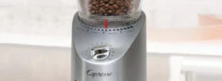 Capresso Infinity Plus Conical Burr Coffee Grinder In Metal 21 Capresso Infinity Plus Conical Burr Coffee Grinder In Metal -Coffee Machine Shop InfinityPlusStainless Hero