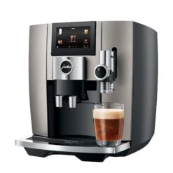 JURA J8 Super-Automatic Espresso Machine - Midnight Silver -Coffee Machine Shop J8 pss2 MiSi SL