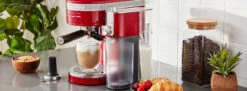 KitchenAid® Automatic Milk Frother Attachment - Empire Red -Coffee Machine Shop KitchenaidMilkFrotherEmpireRedBanner