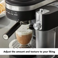 KitchenAid® Automatic Milk Frother Attachment - Matte Black -Coffee Machine Shop KitchenaidMilkFrotherLifestyle2 271da017 e9a0 4192 9330 766d758c3c2e