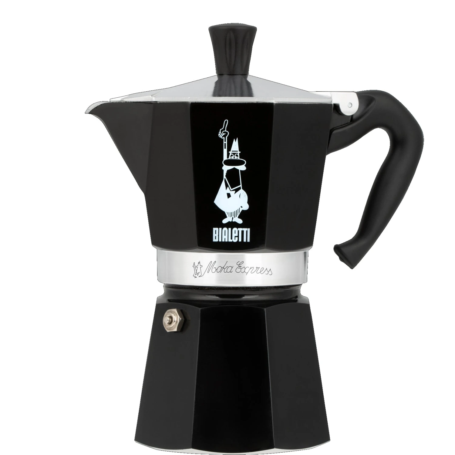 Bialetti Moka Express Nera 6-Cup Moka Pot 3 Bialetti Moka Express Nera 6-Cup Moka Pot