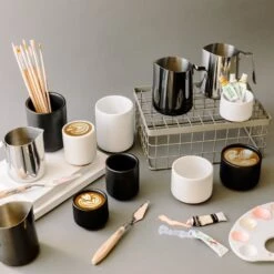 Fellow Eddy Steaming Pitcher 18oz - Graphite -Coffee Machine Shop MontyEddyxLatteArt FullLineUp PSD 2 04a7038d d927 4b3d bafd c35d05309d39