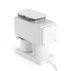 Fellow Ode Brew Grinder - Matte White -Coffee Machine Shop OdeWhite Detail RearView