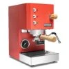 Profitec GO Espresso Machine - Red With Tiger Maple -Coffee Machine Shop PTPRO100REDTM