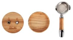 ECM Puristika Single-Boiler Espresso Machine Cream -Coffee Machine Shop Puristika Holzausstattung