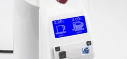 Eureka Zenith 65E High Speed Espresso Grinder In White -Coffee Machine Shop TopFeatures image 686 321 EurekaZenith White Programable