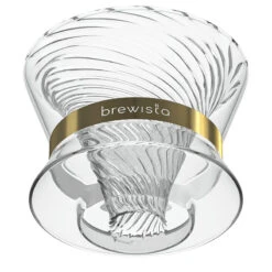 Brewista Tornado Duo Double Wall Glass Dripper -Coffee Machine Shop Tornado AngledDown