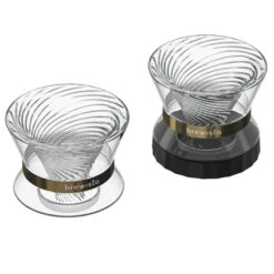 Brewista Tornado Duo Double Wall Glass Dripper -Coffee Machine Shop Tornado WithandWithoutBase