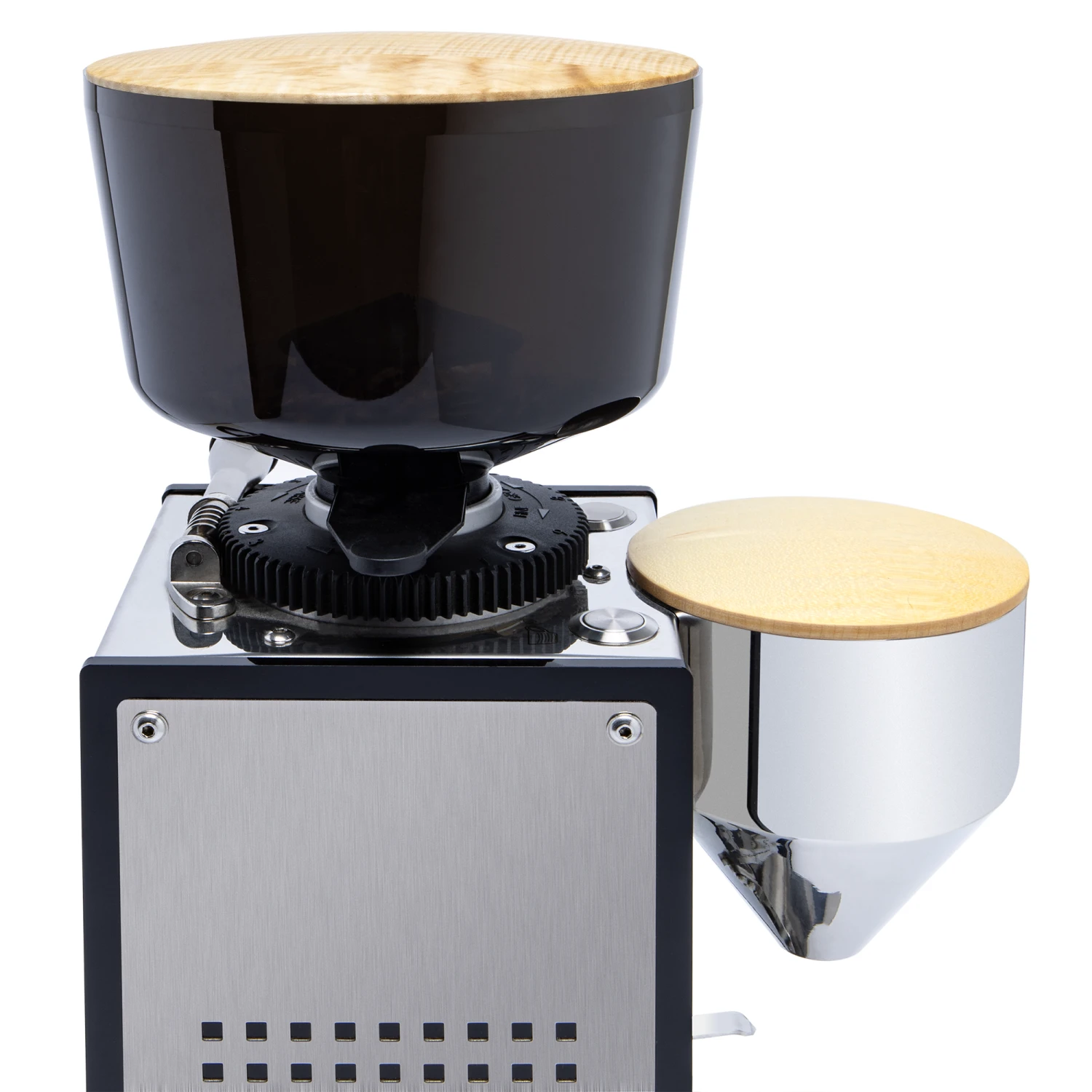 ECM And Profitec 500g Hopper Lid And Funnel Lid - Tiger Maple 4 ECM And Profitec 500g Hopper Lid And Funnel Lid - Tiger Maple - Image 2