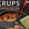 Krups Gold Tone Filter 049 -Coffee Machine Shop gold tone filter 1