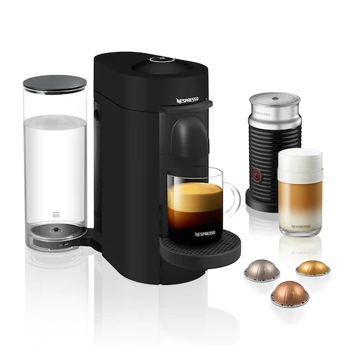 Nespresso VertuoPlus And Aeroccino Bundle In Black Matte 3 Nespresso VertuoPlus And Aeroccino Bundle In Black Matte