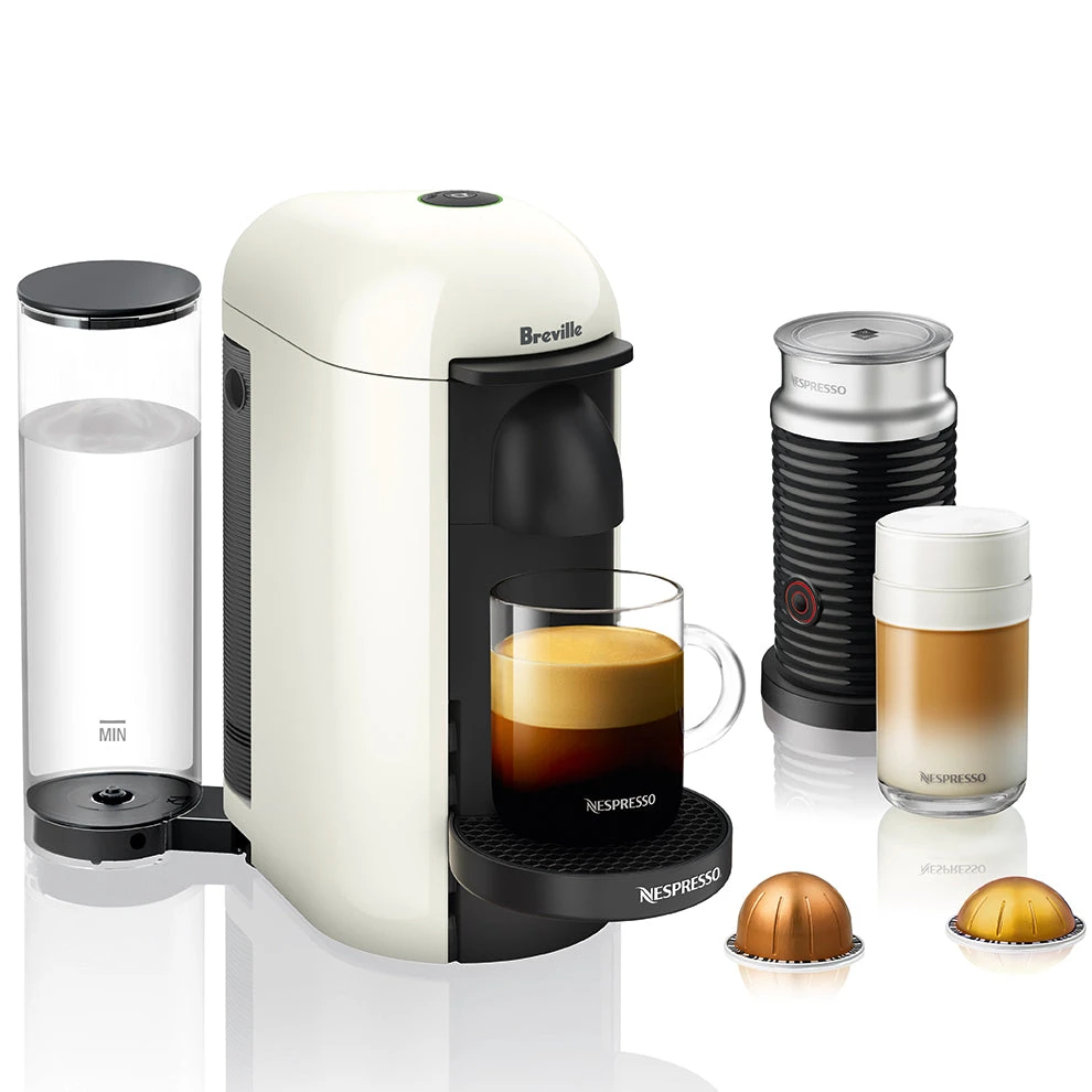 Nespresso VertuoPlus And Aeroccino Bundle In White 3 Nespresso VertuoPlus And Aeroccino Bundle In White