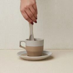 NotNeutral Natural Pico Cappuccino Cup -Coffee Machine Shop pico natural cappuccino stir 1